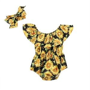 🔥Baby Girls Romper Set